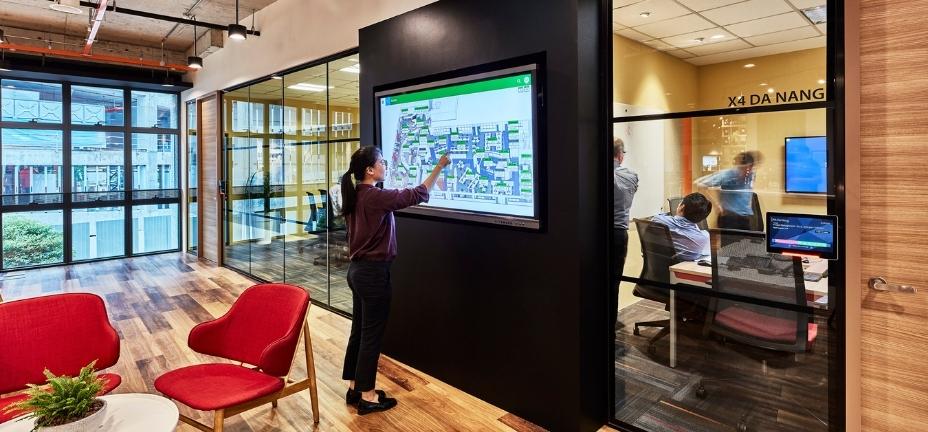 using a smart tv to control iot in workspace sodexo